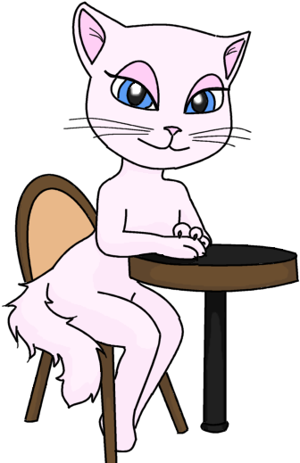 Talking Angela By Zozyrox - Talking Angela (484x586)