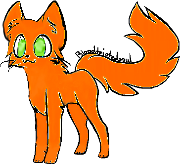 Warrior Cat Firestar Fixed By Kawiicats - Cat (364x332)
