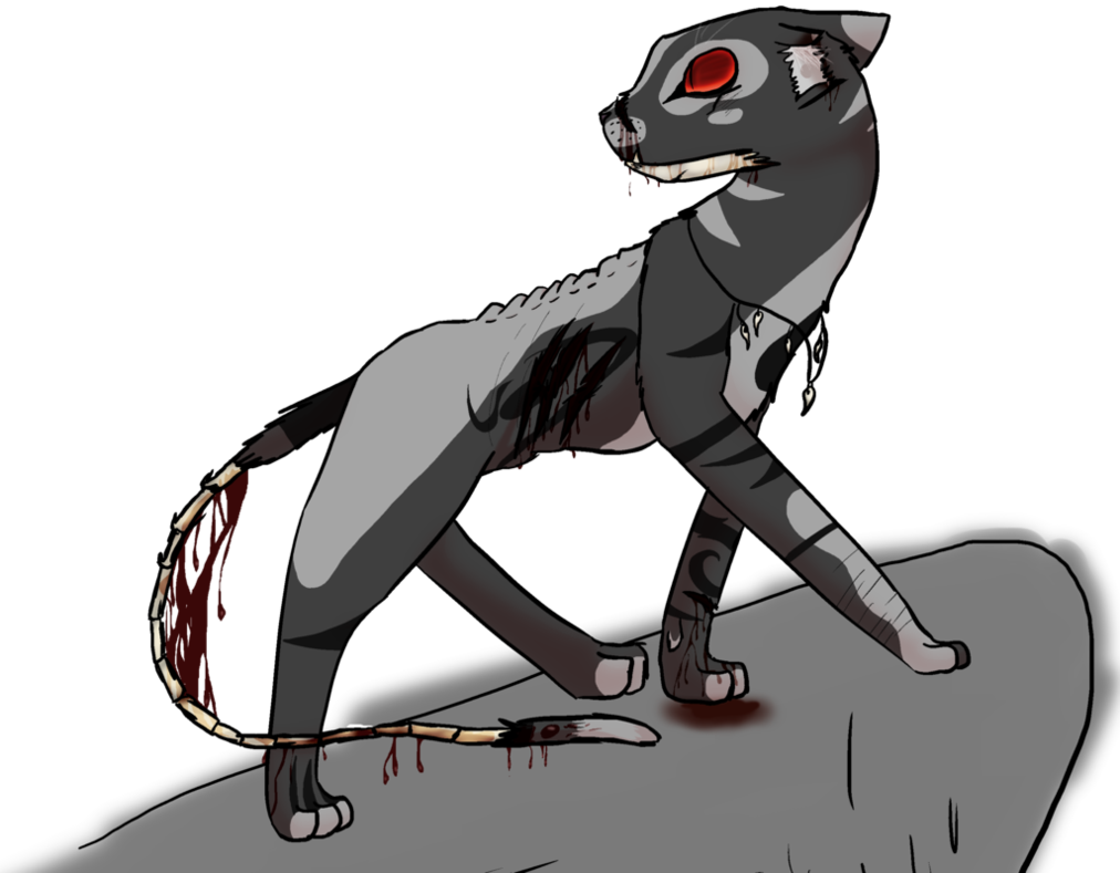 Undead Cat Adoptables Ota By Frecklefoxxe - Cartoon (1012x789)