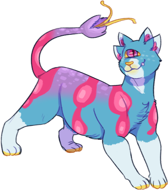 Alien Cat Adopt [closed] By Tegechu - Cartoon (706x691)