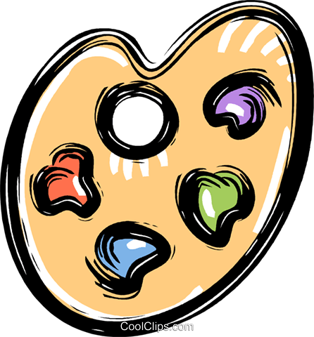 Paint Palette - Visual Arts (446x480)