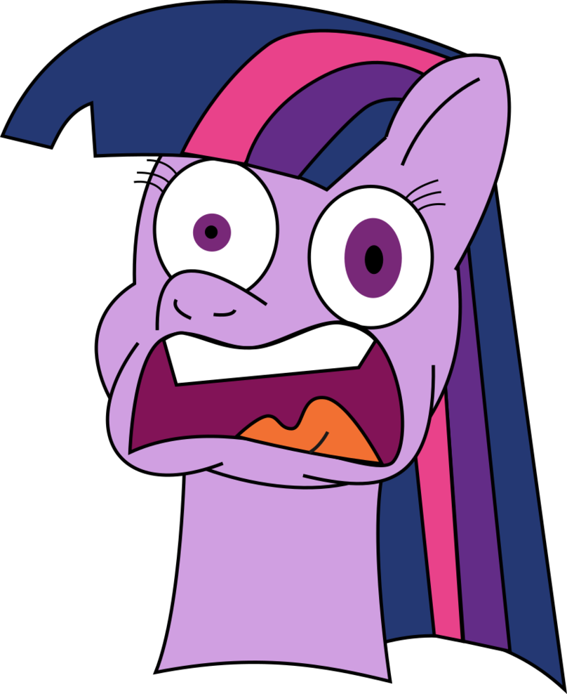 Screaming Twilight By Frannis - Cartoon (866x1059)