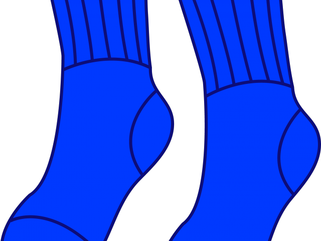 Socks Clipart Blue Slipper - Socks Clipart Blue Slipper (640x480)