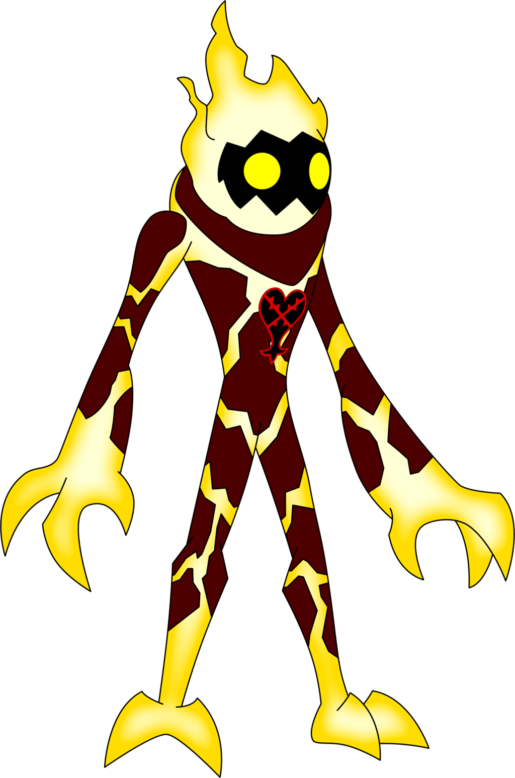 Xelku9 115 42 Heartless Heatblast By Xelku9 - Xelku9 115 42 Heartless Heatblast By Xelku9 (1024x1547)