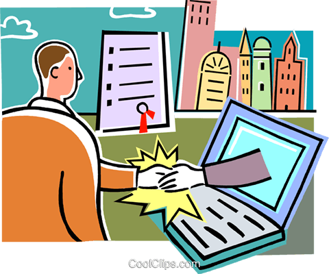 Vocational Training Royalty Free Vector Clip Art Illustration - Confirming (480x400)