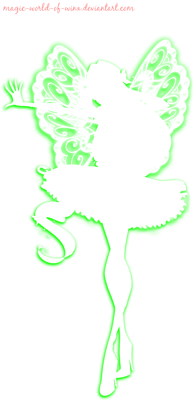 Flora Butterflix Silhouette - Flora Butterflix Silhouette (716x1299)