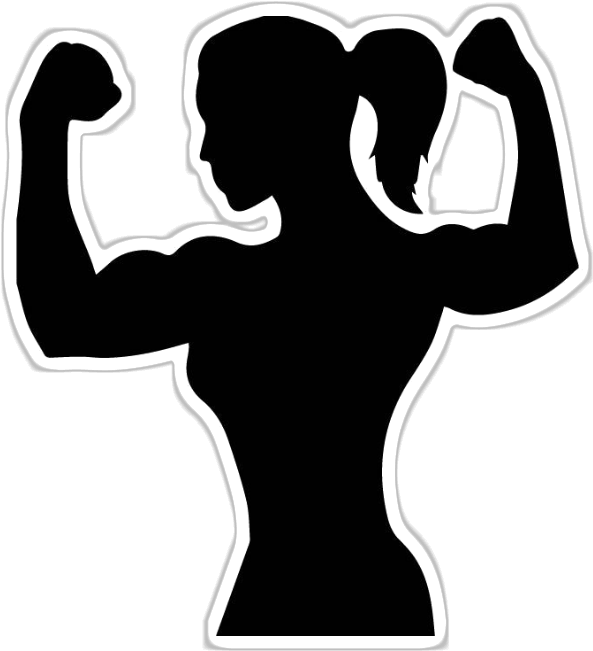 Find This Pin And More On Trabalho By Bruna Rosavf - Svg Woman Muscle Up (700x700)