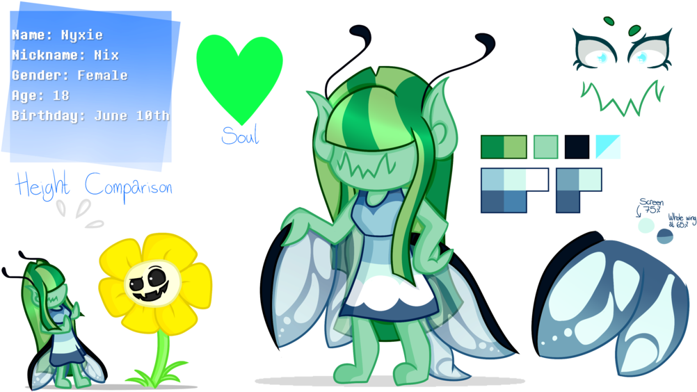 Nyxie Reference [undertale Oc] By Blue-rainfall - Cartoon (1024x585)