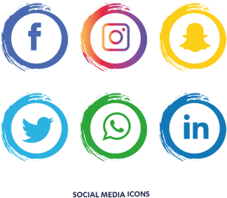 Social Media Icons Set - Social Media Icon Png (360x360)