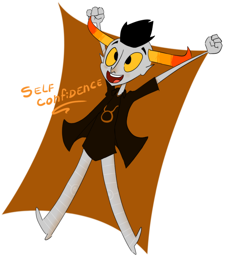 Self Confidence By Santunch - Cartoon (844x946)