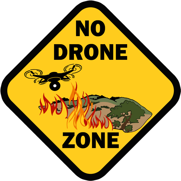 Placard Stating "no Drone Zone" To Stress The Importance - Traffic Sign (600x600)