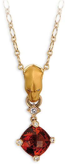 Yellow Gold 18kt, Diamonds And Citrine - Locket (758x566)