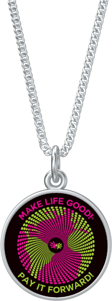 Pay It Forward Make Life Good Indigo Coin Necklace - Necklace (1024x1024)