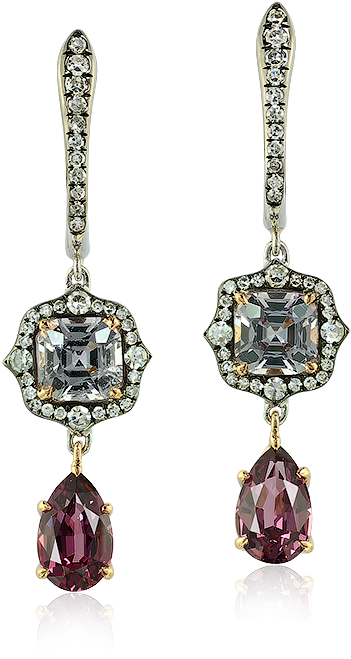 Our Signature Droplet Earrings Set In 18k Rose Gold - Metal (1000x666)
