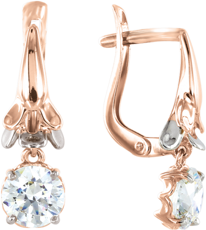 Earrings In Red Gold - Earrings (750x750)