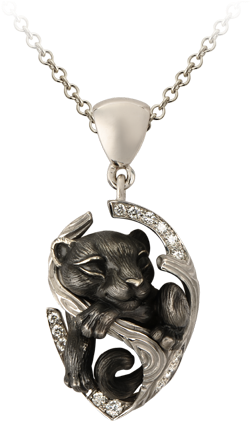 White Gold 18kt And Diamonds - Magerit Necklace Dream Puma Dreams Collection New In (758x566)