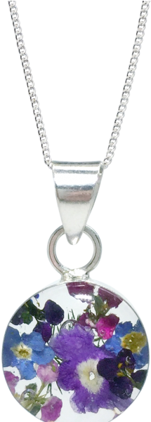 Purple Haze Necklace Round Sterling Silver - Purple Haze Necklace – Round – Sterling Silver (600x600)