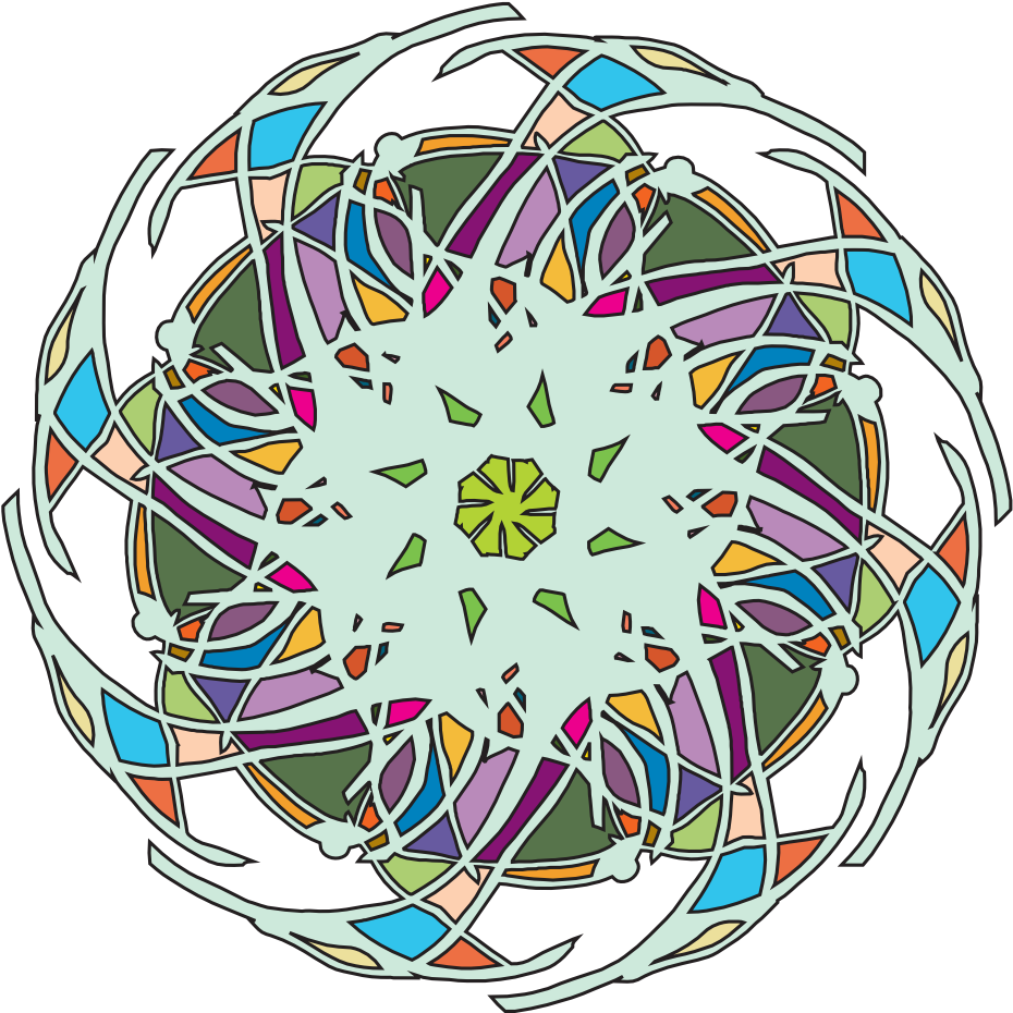 Tikigiki Abstract Element 23 Flower Clipartist - Tikigiki-abstract-element-023 Sandstein Untersetzer (999x999)