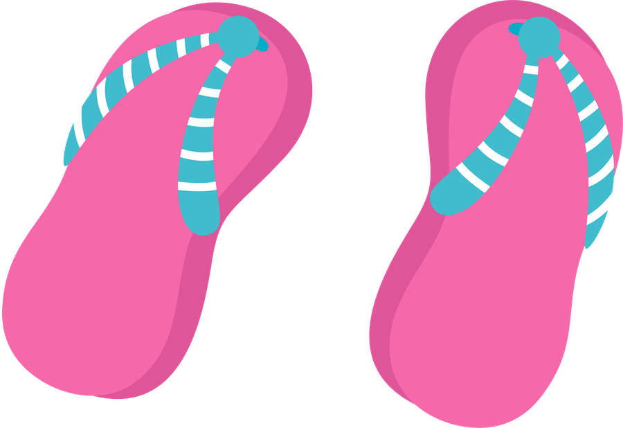 Clip Art - Flip-flops (900x618)