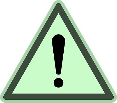 Danger Exclamation Warning Sign Attention - Panneau Attention (386x340)