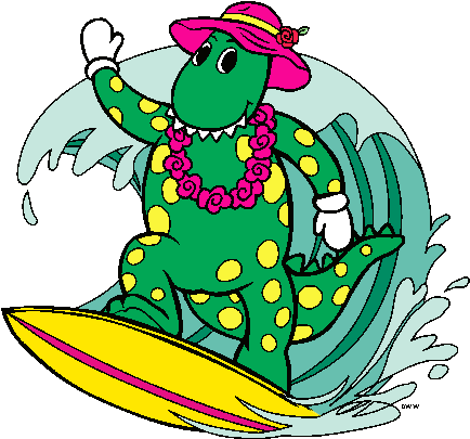 The Wiggles Clip Art Image - Dorothy The Dinosaur Cartoon (450x422)