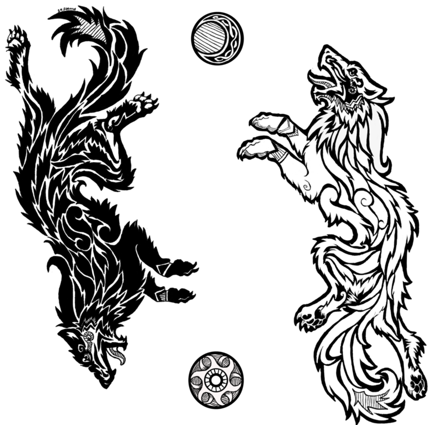 Cuz I Love Norse Mythology, And I Felt Like Doing A - Norse Mythology Tattoo Designs (912x875)