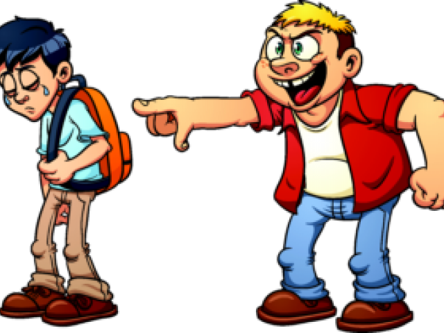 Peer Pressure Clipart - Cartoon Boy Getting Bullied (640x480)