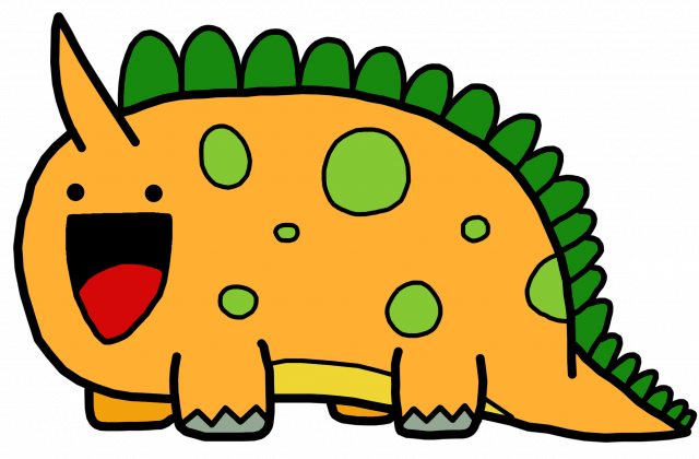 Easy Cute Dinosaur Drawing - Cute Dinosaur (640x420)