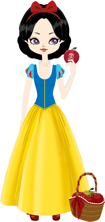 Classic Snow White By Marasop - Cartoon (384x768)