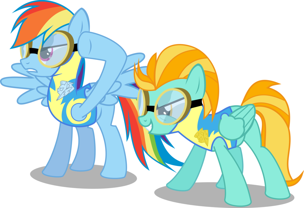 Silver And Rarity, Lightning Dust, Rainbow Dash, Safe, - Lightning Dust (1280x874)