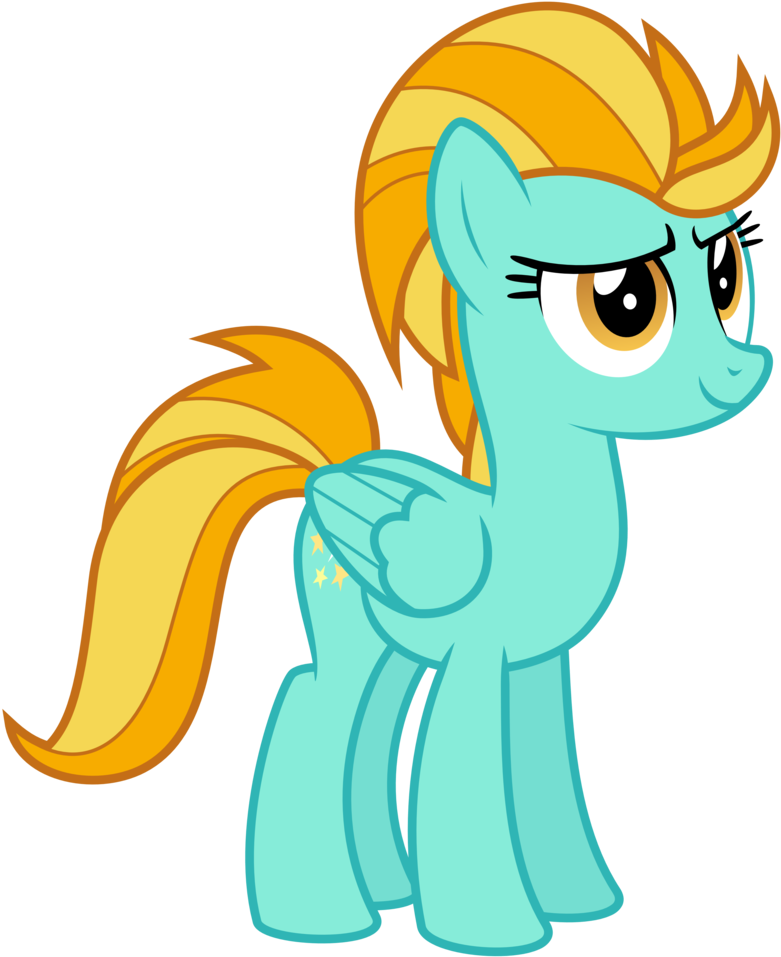 Hankofficer, Female, Lightning Dust, Looking Up, Mare, - My Little Pony Lightning Dust (847x1024)