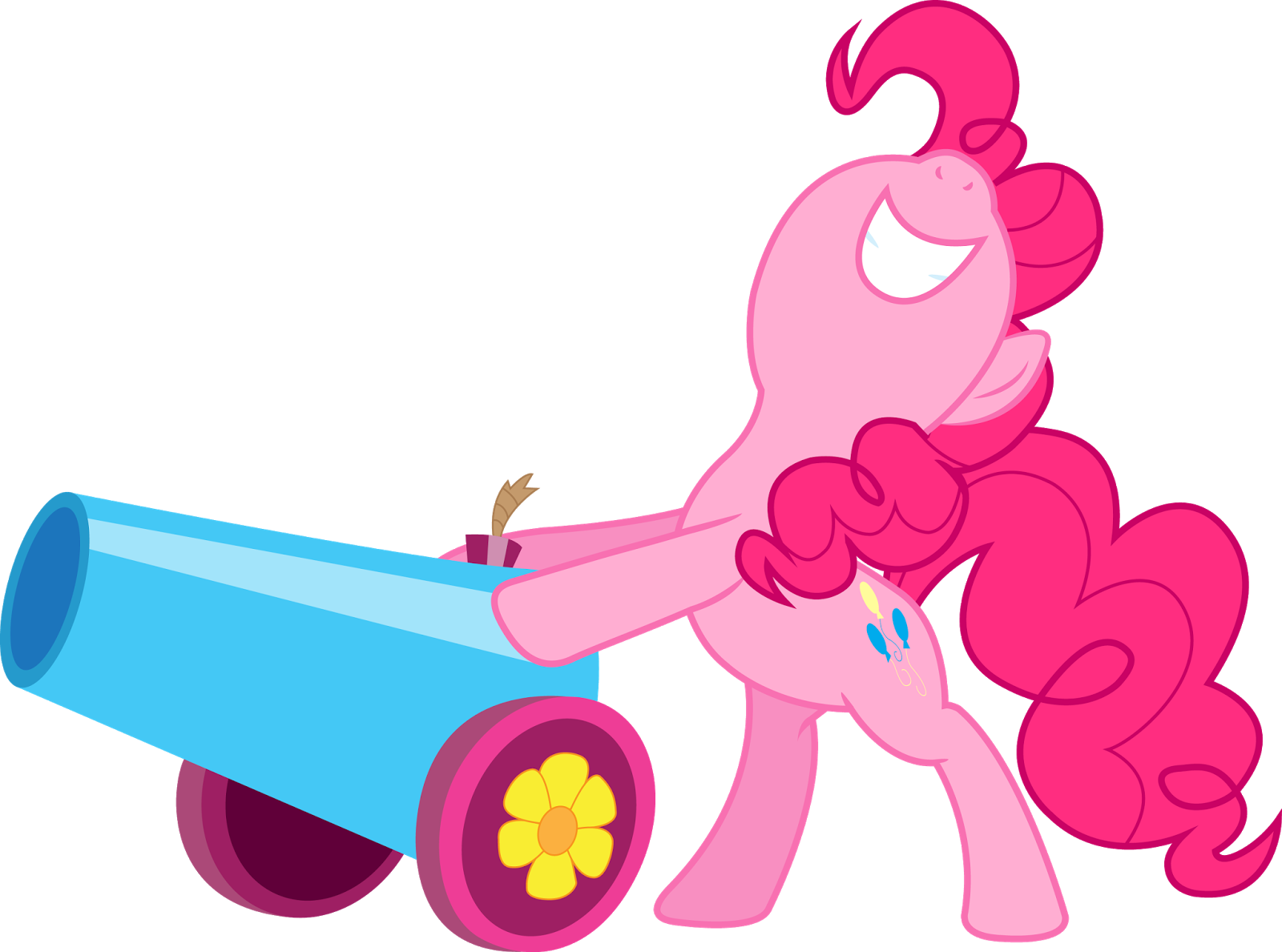 Pinkie Pie And Party Cannon (1600x1188)