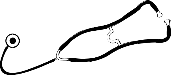 Stethoscope 3 Clip Art - Stethoscope Clipart (600x264)