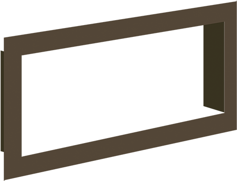 Recessed Frame Mount For Use On 12" X 12" Led Signs - Plywood (500x369)