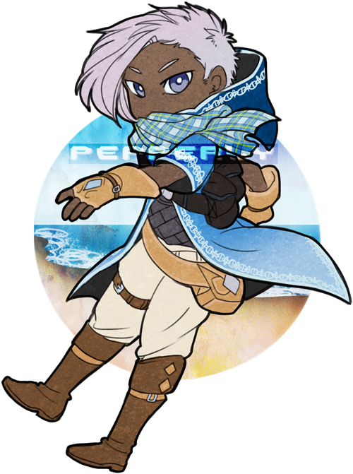 Seaside Thief By Pepperly - Cartoon (500x671)