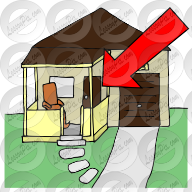 Clipart Of Porches House Clipart City - Porch (380x380)