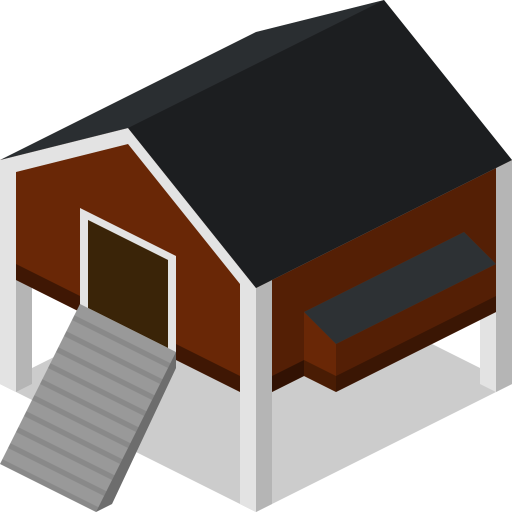 Henhouse Icon - Chicken Coop (512x512)