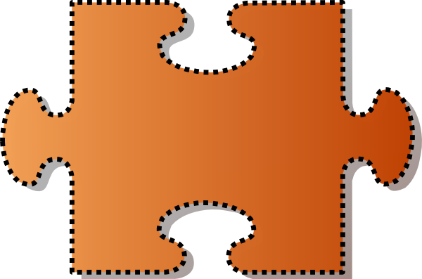Puzzle Pieces Clip Art (600x397)