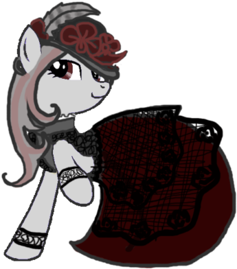 Victorian Dress By Blesses - Cartoon (400x454)