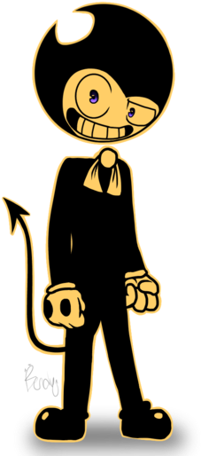 Bendy New Cutout Old Texture Version By Bendyartist15 - Bendy Cutout By Bendyartist15 (400x560)