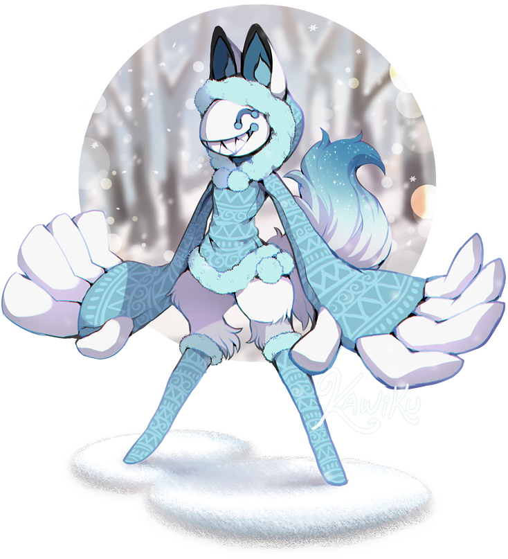Winter Scarfox Ota By Kawiku - Kawiku (750x844)