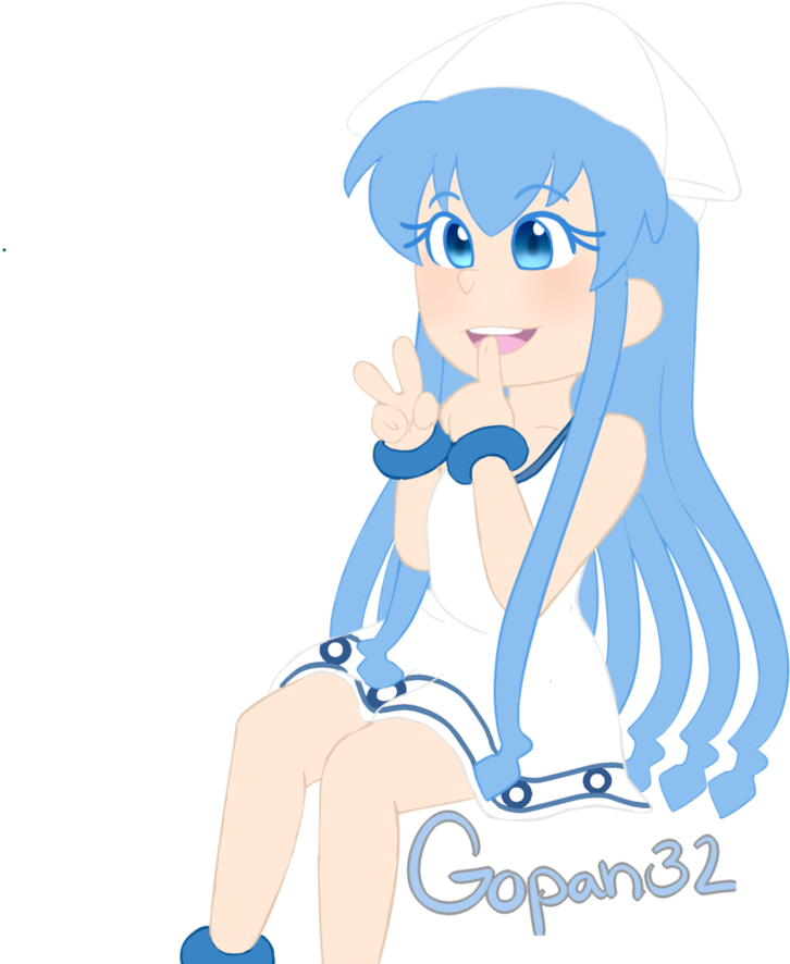 Squid Girl By Gopan32 - Cartoon (894x894)
