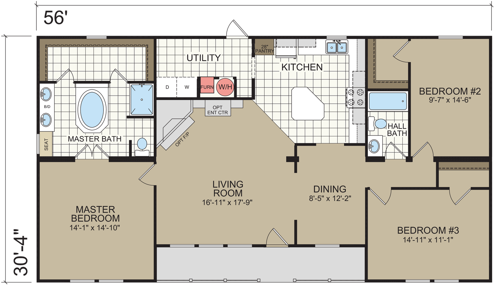 Lawson Built By Atlantic Homes In Lillington, Nc - Champion Lawson Modular (1600x936)