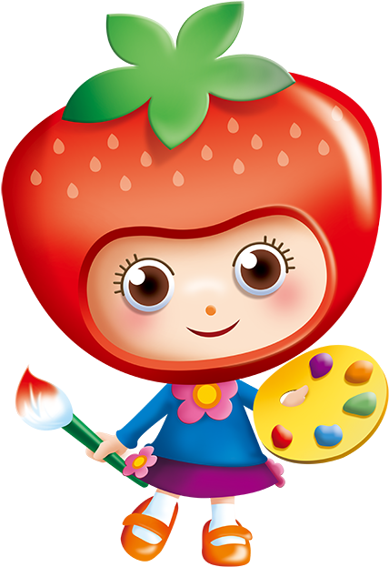 Strawberry Sister Front - Clip Art (480x679)