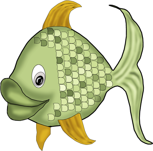 Clip Art - Dibujos Infantiles Pescados (500x500)