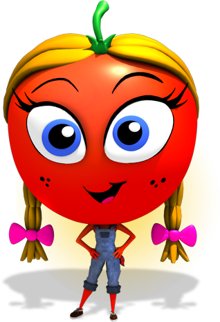 The Sweet Little Tomato Next Door - Cartoon (318x466)