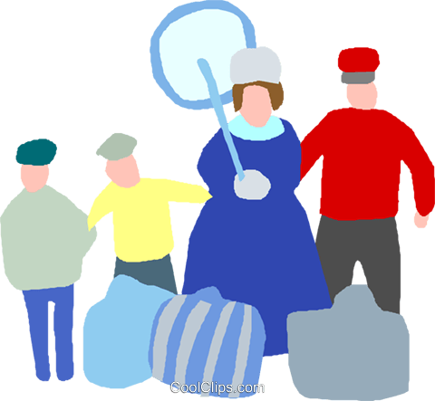 Family Royalty Free Vector Clip Art Illustration - Illustration (480x443)