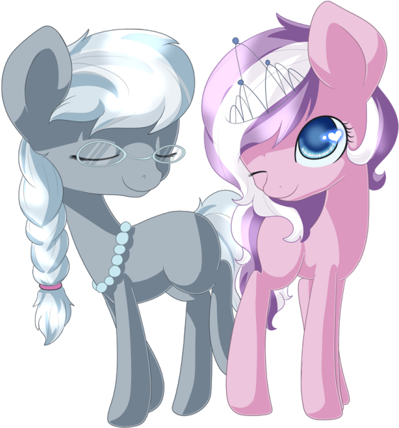 My Little Pony Diamond Tiara And Silver Spoon - Myu Little Pony Silver Spoon (650x650)