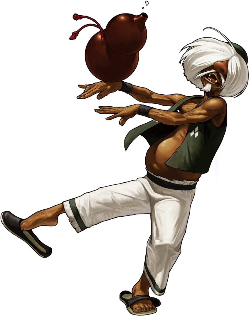 Chin Gentsai Kof Xiii Official Art - King Of Fighters Chin Gentsai (847x1087)