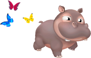 In Addition, 2 Unique Decorations Are Unlocked With - Cute Animated Hippo Gifs (480x480)